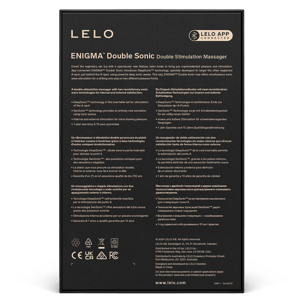 LELO Enigma Double Sonic | Black
