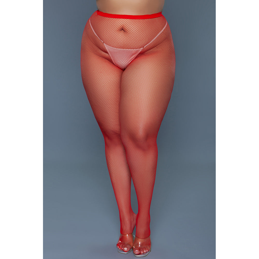 Up All Night Pantyhose | Red | QS