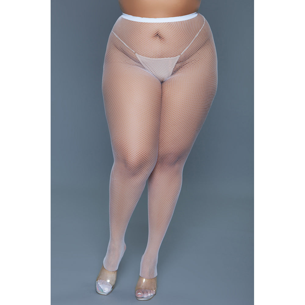 Up All Night Pantyhose | White | Queen