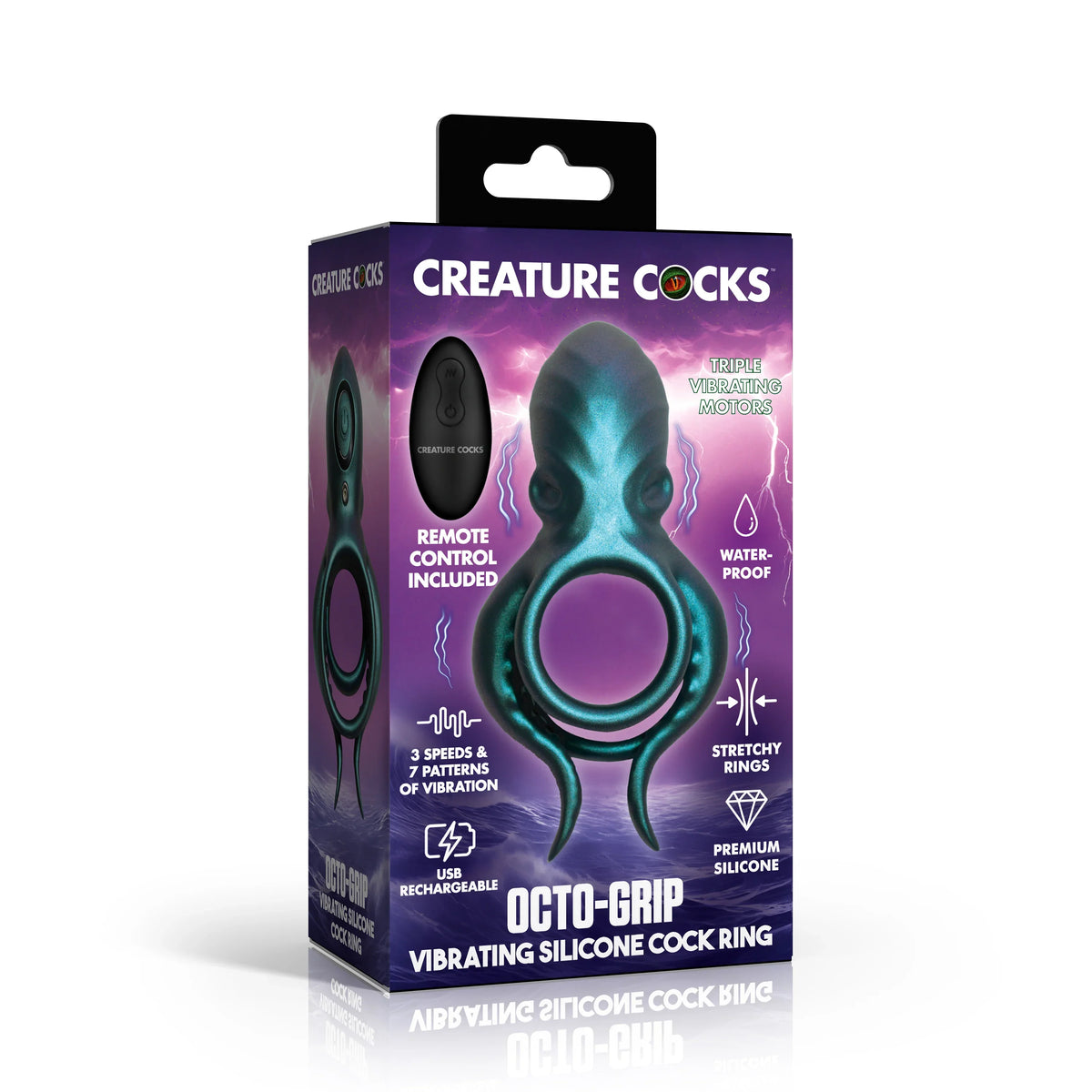 Octo Grip Vibrating Silicone Ring