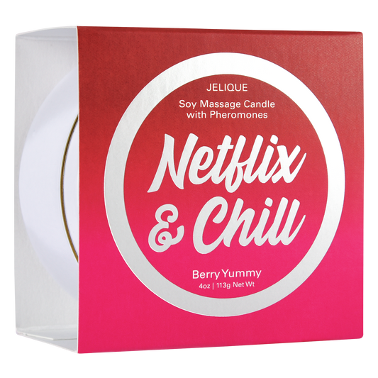 Mood Pheromone Soy Massage Candle | Netflix & Chill | Berry Yummy
