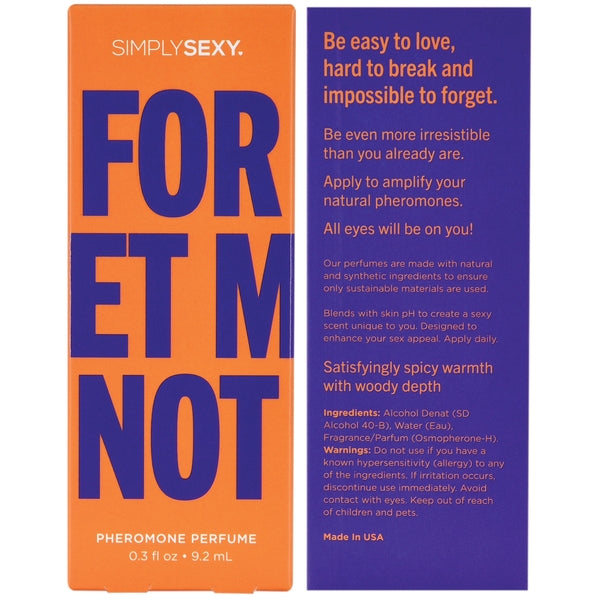 FORGET ME NOT | Pheromone Infused Perfume