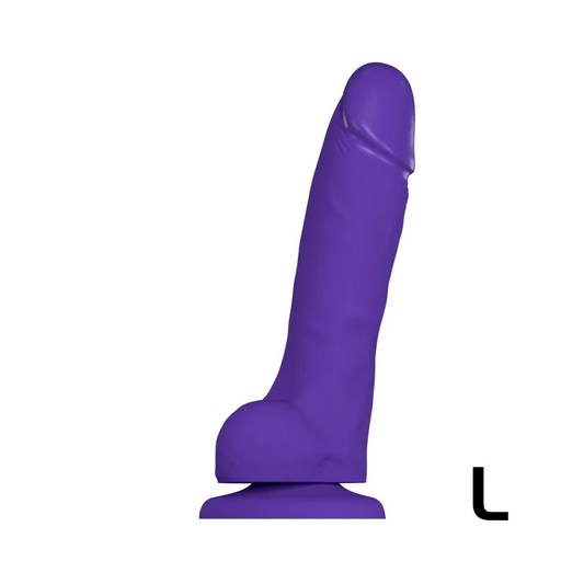 Soft Realistic Dildo | Large Purple