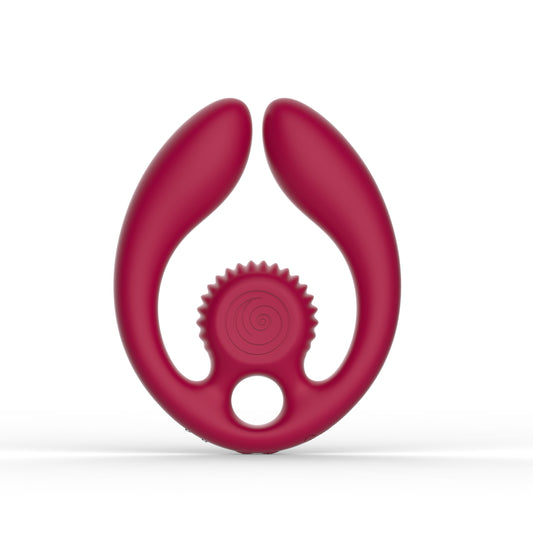 SVibe Snail GIZI Duo Couples Stimulator | BURGUNDY