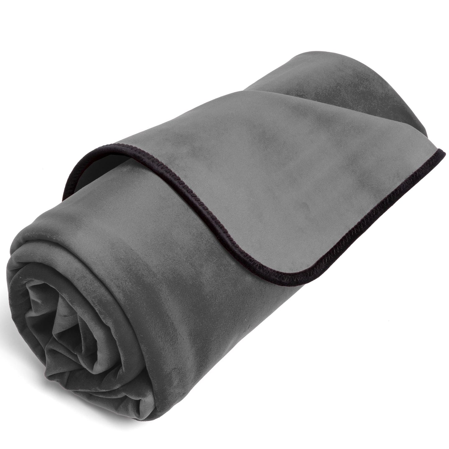Fascinator Throw Regular | Grey Microvelvet
