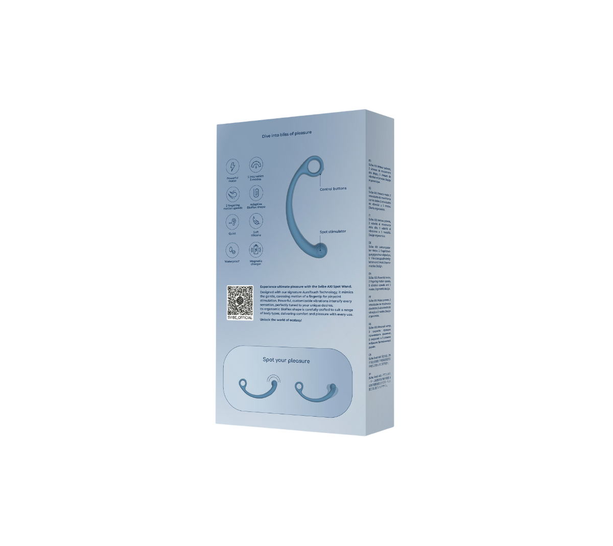 SVibe Snail AXI Spot Wand | BLUE LAGOON