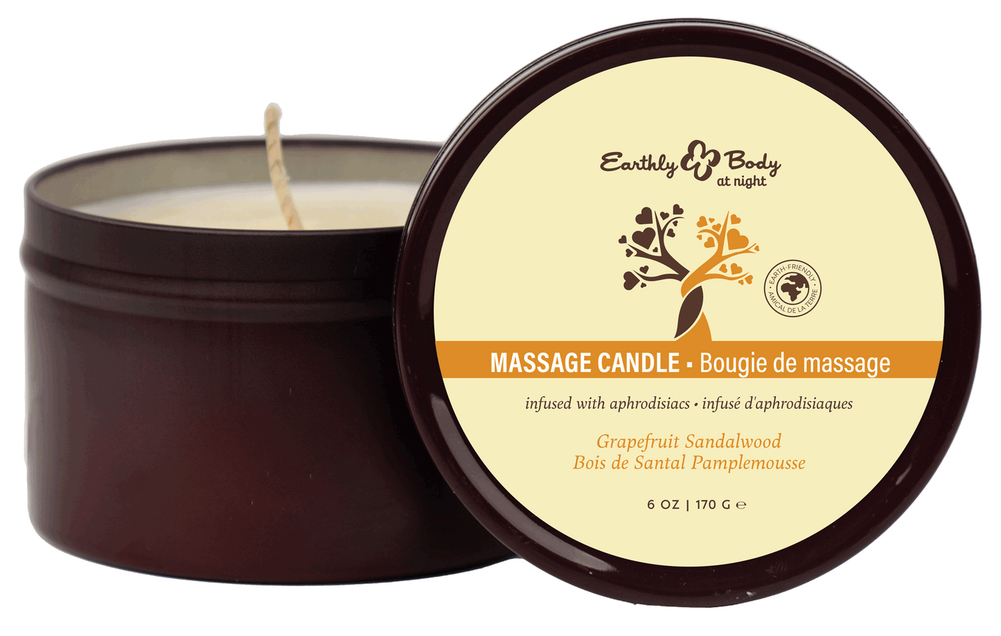 Earthly Body at Night Candle Aphrodisiac Collection | Grapefruit Sandalwood