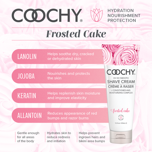 Coochy Shave Cream | Frosted Cake | 7.2 oz