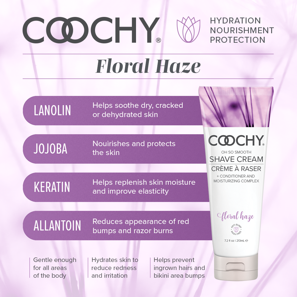 Coochy Shave Cream |  Floral Haze | 7.2 oz