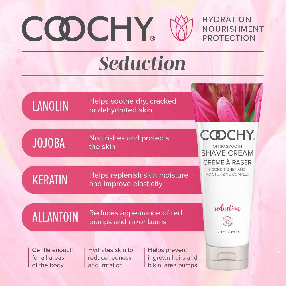 Coochy Shave Cream | Seduction | 7.2 oz