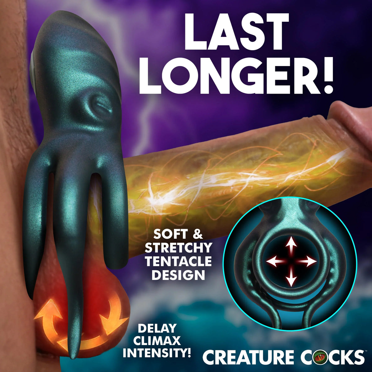 Octo Grip Vibrating Silicone Ring