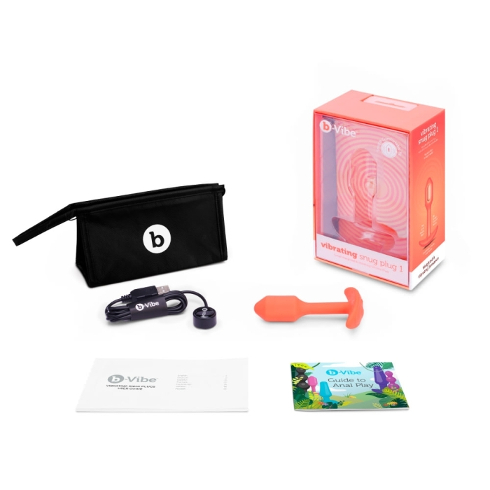 Vibrating Snug Plug | S | Orange