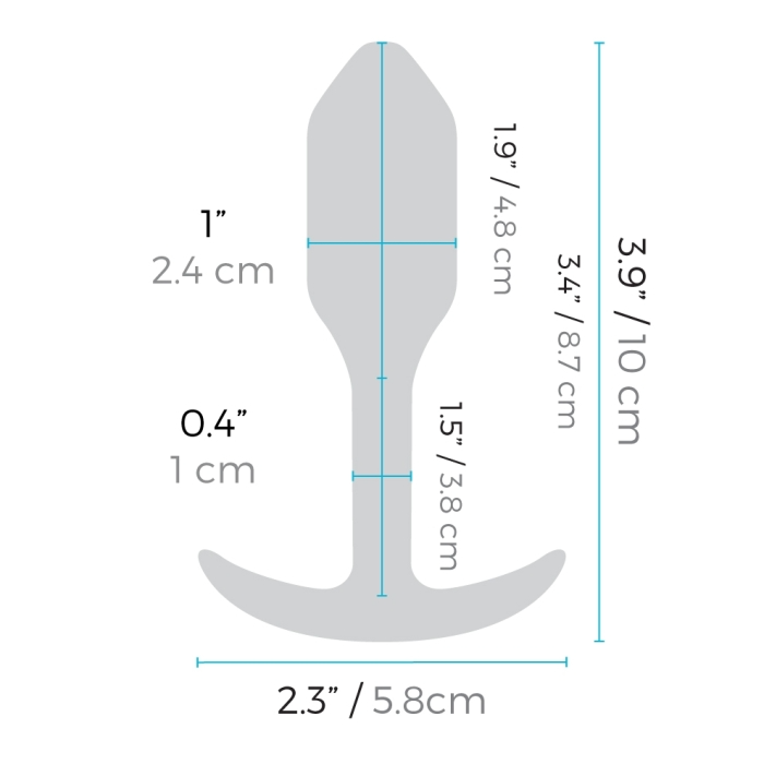 Vibrating Snug Plug | S | Orange