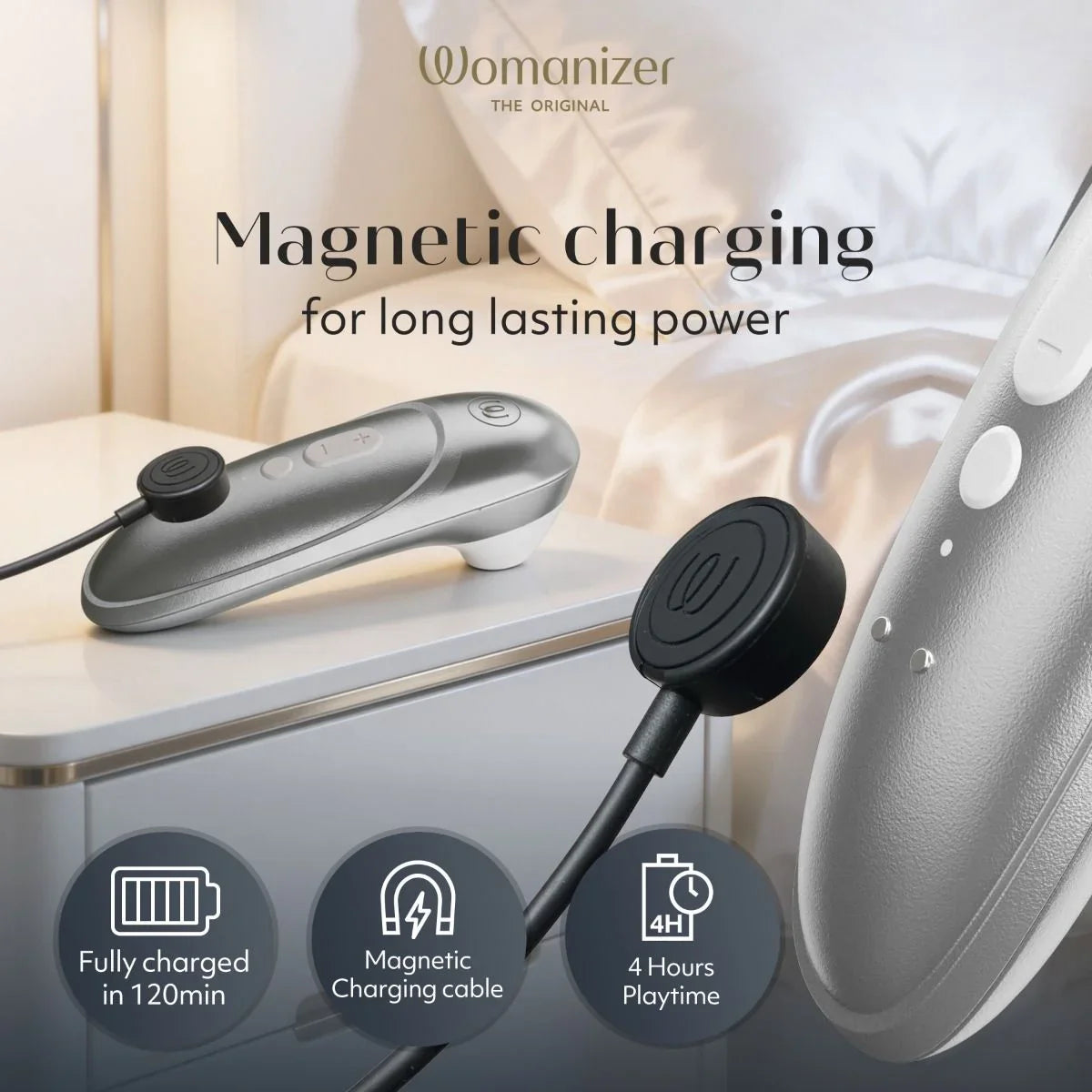 Womanizer Pro | Silver Grey
