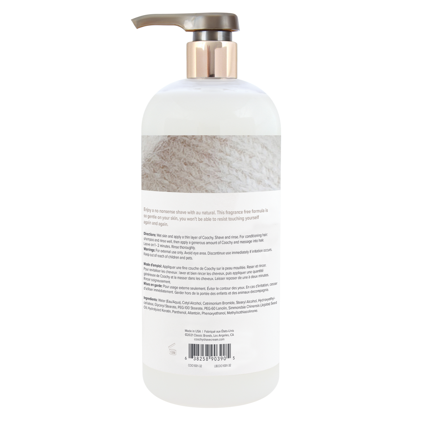 Coochy Shave Cream | Au Natural | 32oz