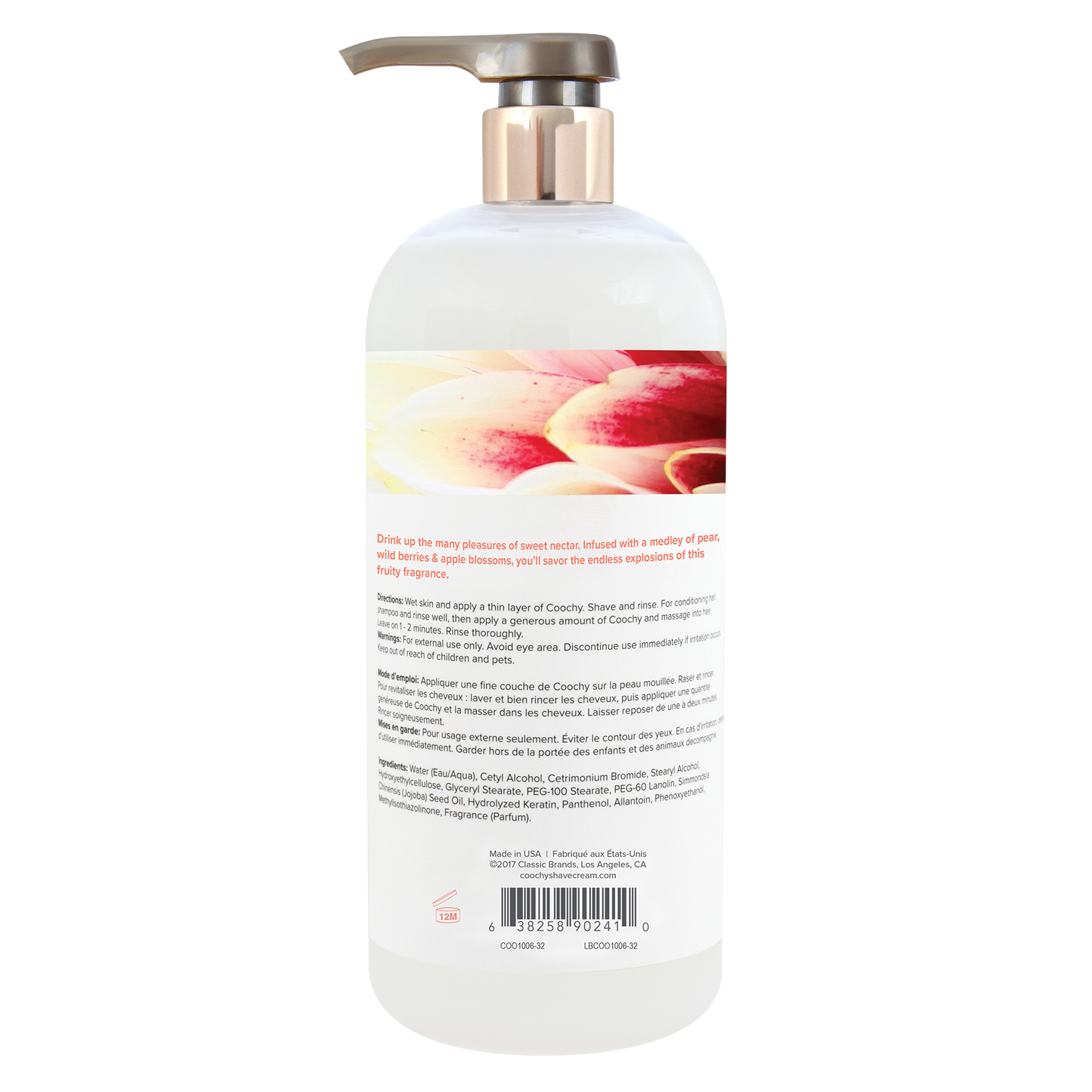 Coochy Shave Cream | Sweet Nectar | 32oz