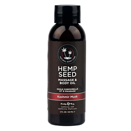 Hemp Seed Massage Oil | Kashmir Musk | 2oz Travel Size