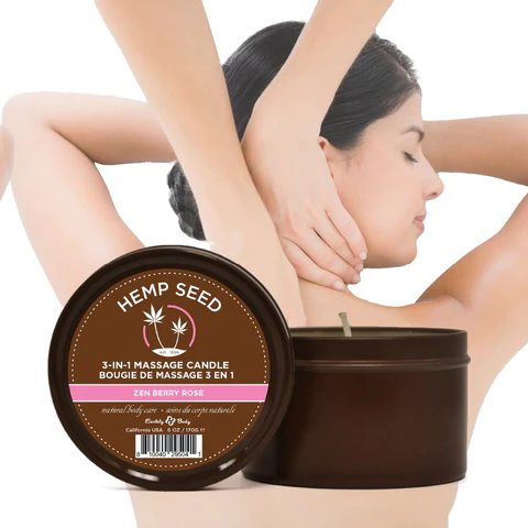 3-in-1 Massage Candle Zen Berry Rose