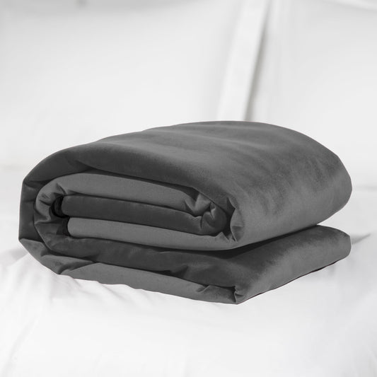 Fascinator Throw Regular | Grey Microvelvet