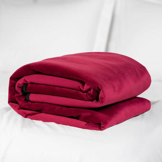 Fascinator Throw Regular | Merlot Microvelvet
