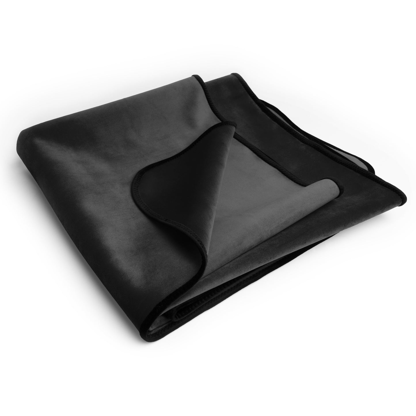 Fascinator Throw Mini | Black Microvelvet