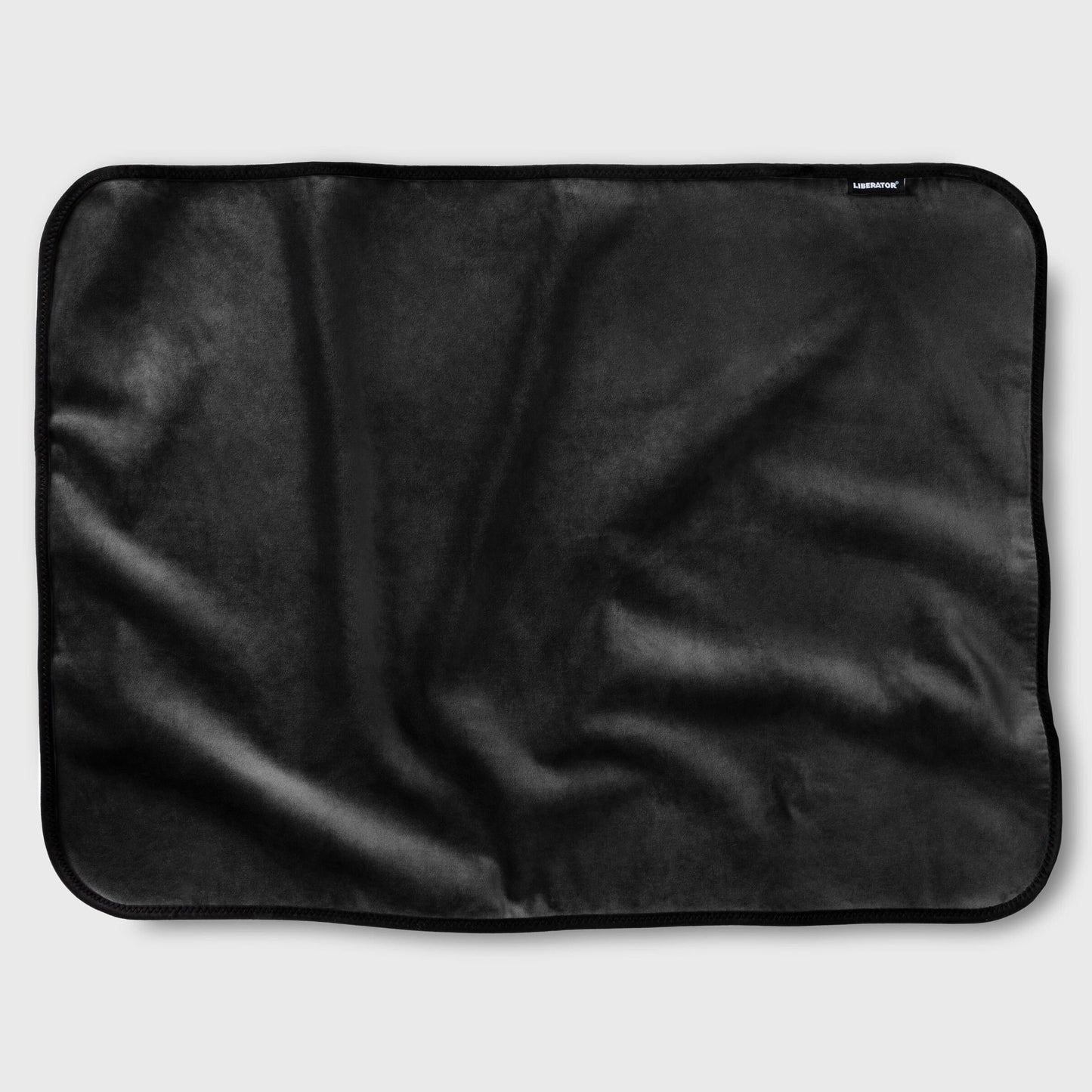 Fascinator Throw Mini | Black Microvelvet