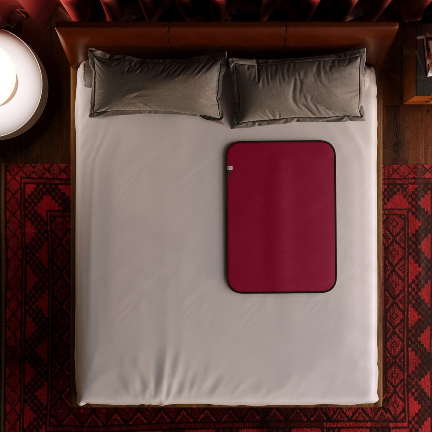 Fascinator Throw Mini | Merlot  Microvelvet