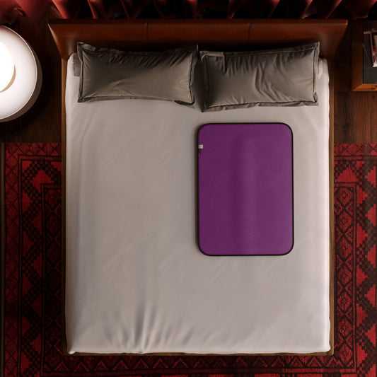 Fascinator Throw Mini | Aubergine Microvelvet