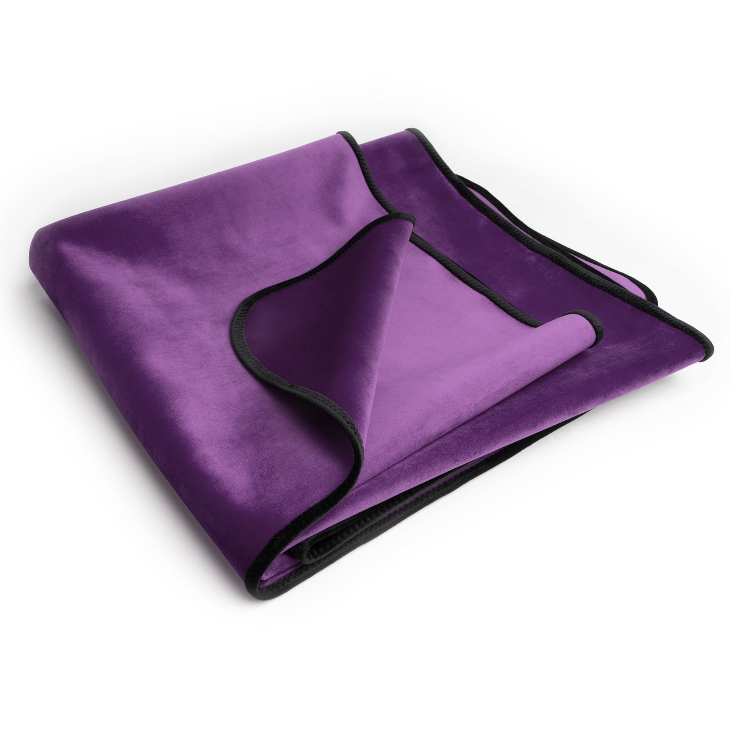 Fascinator Throw Mini | Aubergine Microvelvet