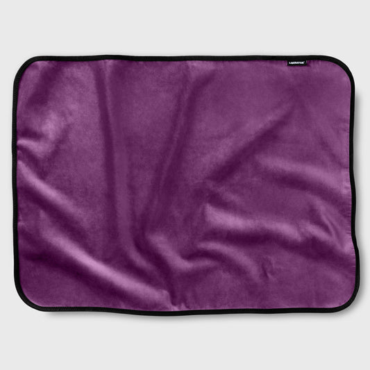 Fascinator Throw Mini | Aubergine Microvelvet