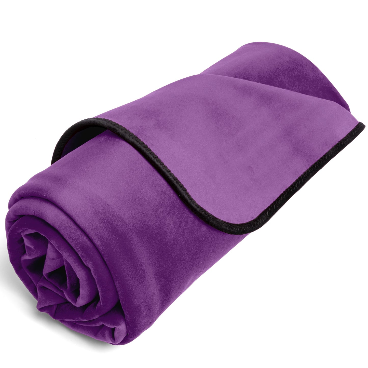 Fascinator Throw Mini | Aubergine Microvelvet