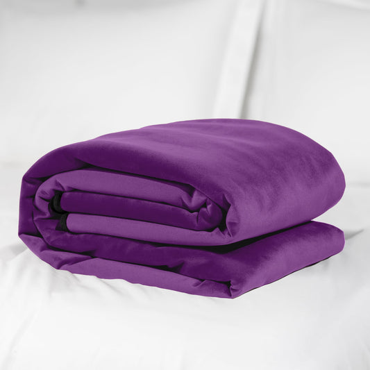 Fascinator Throw Travel Size | Purple Velvish