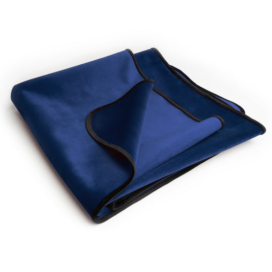 Fascinator Throw Travel Size | Royal Blue Velvish