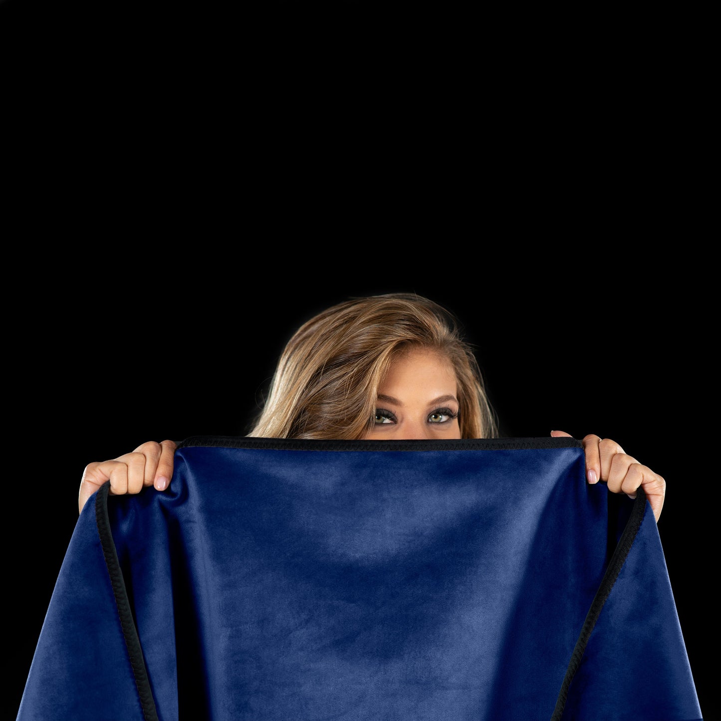 Fascinator Throw Travel Size | Royal Blue Velvish