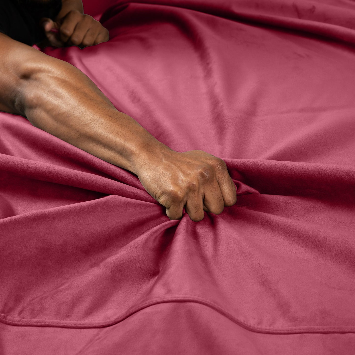 Fascinator Throw Travel Size | Merlot Microvelvet