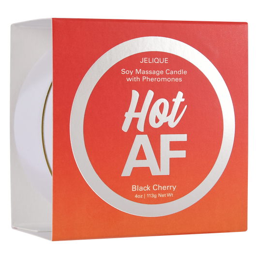 Mood Pheromone Soy Massage Candle | Hot AF | Black Cherry
