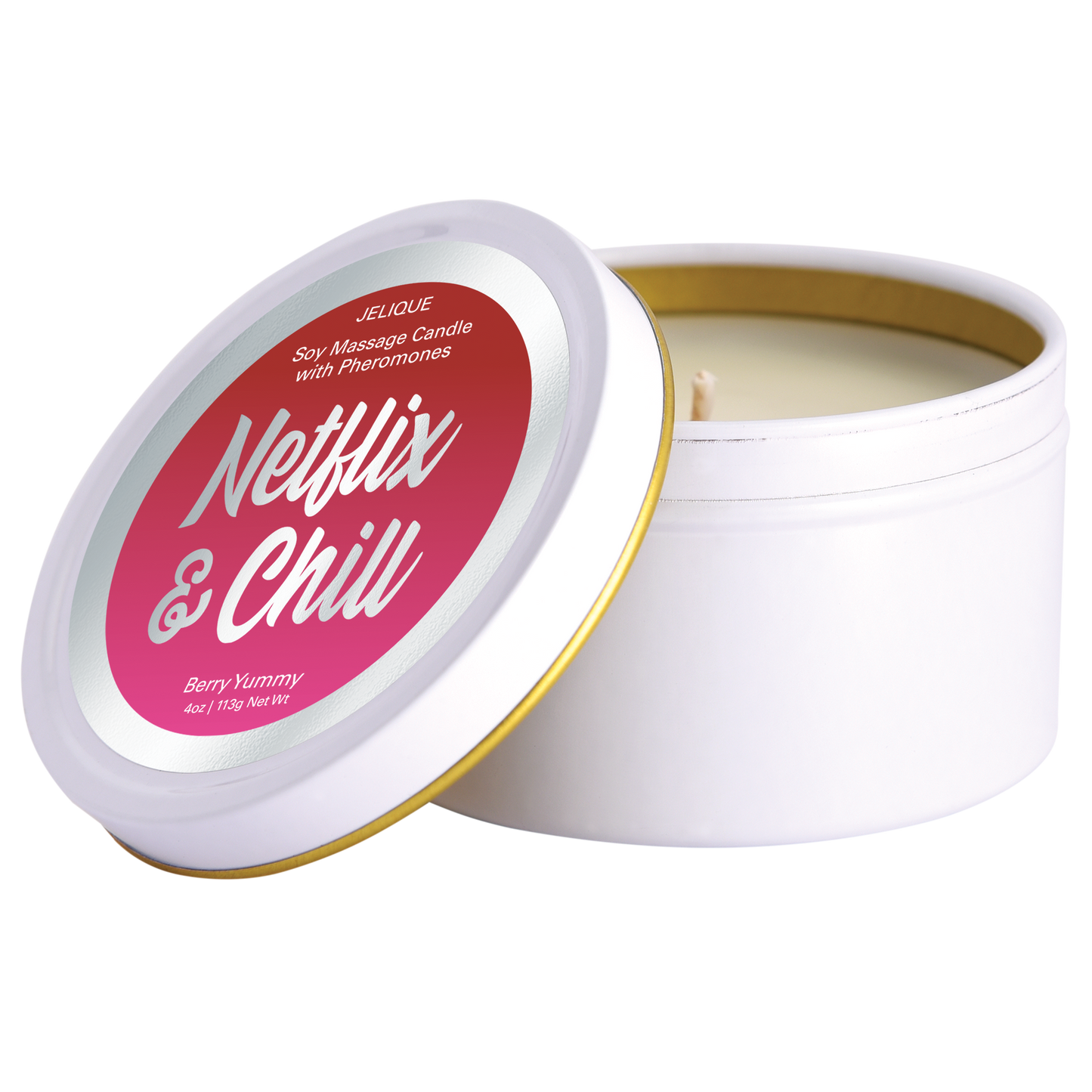 Mood Pheromone Soy Massage Candle | Netflix & Chill | Berry Yummy