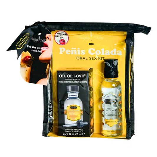 ORAL SEX COCKTAIL KIT | Penis Colada (Coconut Pineapple) 2oz Divine Nectar / .75oz Oil of Love