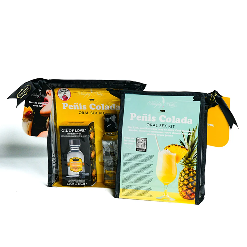 ORAL SEX COCKTAIL KIT | Penis Colada (Coconut Pineapple) 2oz Divine Nectar / .75oz Oil of Love