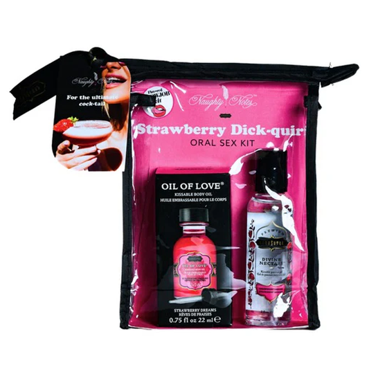 ORAL SEX COCKTAIL KIT | Strawberry Dick-quiri (Strawberry Dreams) 2oz Divine Nectar / .75oz Oil of L