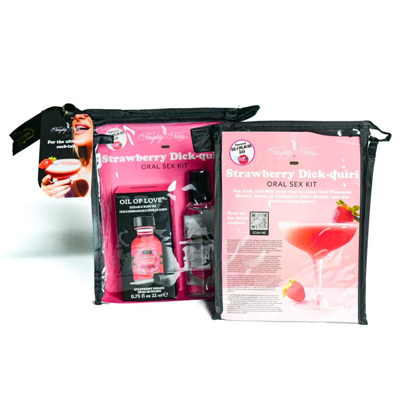 ORAL SEX COCKTAIL KIT | Strawberry Dick-quiri (Strawberry Dreams) 2oz Divine Nectar / .75oz Oil of L