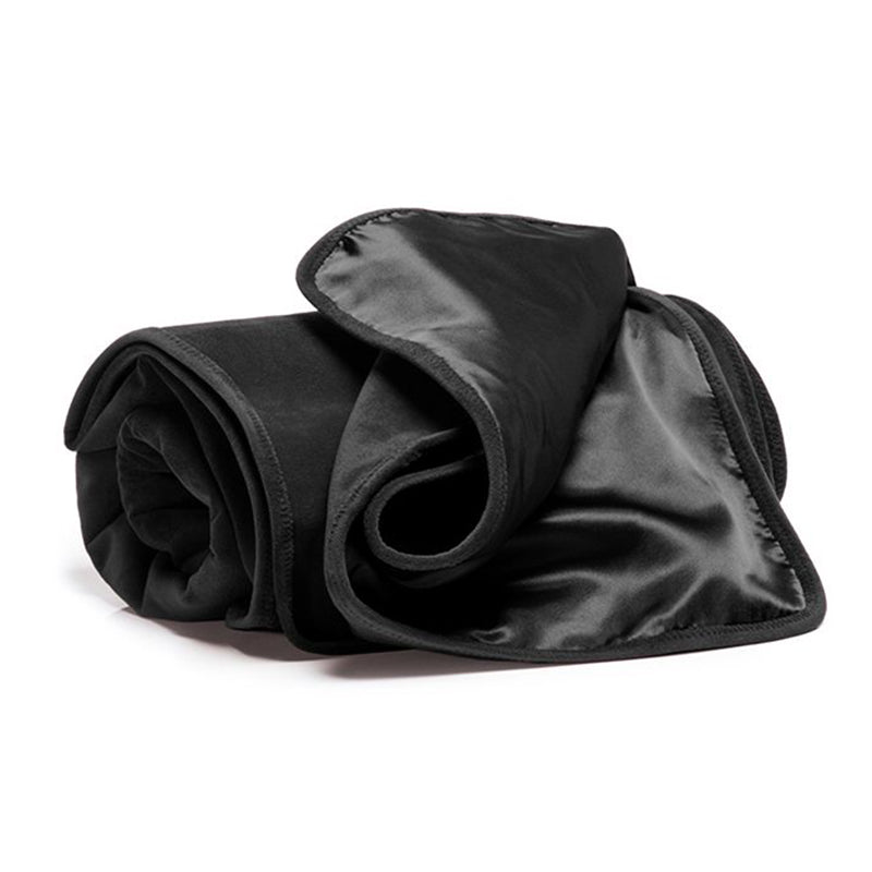 Fascinator Throw Regular | Black Microvelvet